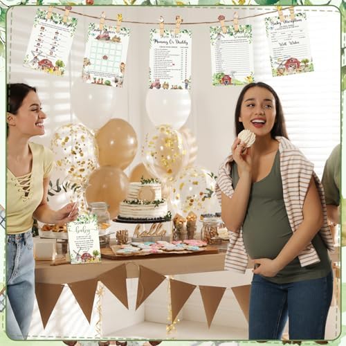 Patelai 321 Pcs Baby Shower Games Supplies, Farm Animal - Image 4