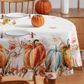 Siilues Fall Tablecloth Oval 60x84 Inch Thanksgiving Home Party Decor by SiiluesOfficial