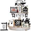 Quimoy 19 Pcs Halloween Tiered Tray Decor by Quimoy