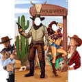 Tudomro 73 x 47 Inch Western Cowboy Backdrop Party Decorations Wild West by Tudomro