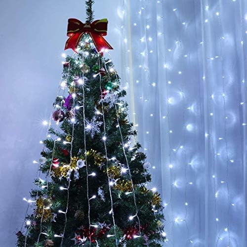 Lepro Lighting Ever 306 LED Curtain Lights Cool White, Hanging Fairy Lights - Image 3