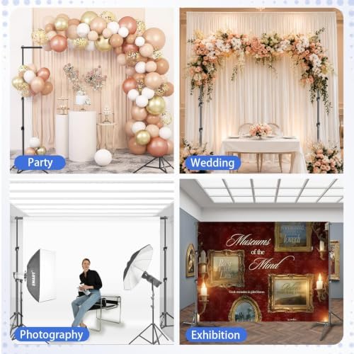 EMART Photo Backdrop Stand, 6.9x10ft Back Drop Stand for Party, Photography - Image 5