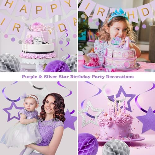 meowtastic Birthday Decorations Happy Birthday Banner with Honeycomb Balls - Image 4