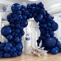 412pcs Navy Blue Balloons Garland Arch Kit 18 12 10 5 Inch Different Sizes Latex Balloons for Shower Christmas Birthday Festival Happy Blue Theme AnniversaryWedding Jungle Safari Decorations by PAXILE
