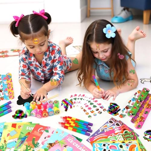 BenLouis 96Pcs Hawaiian Luau Coloring Set for Kids Party Favors - Image 5