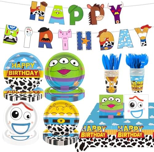 182pcs Toy Theme Party Supplies,Serve 30 Guests by Unknown