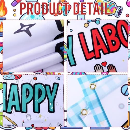 Smoothnovelty 3 Pcs Multicolor Laboratory Professionals Week Banner - Image 4