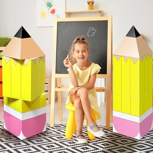 Bucherry 2 Pack/6 Pcs Back to School Decor Giant Classroom Pencil Props by Bucherry
