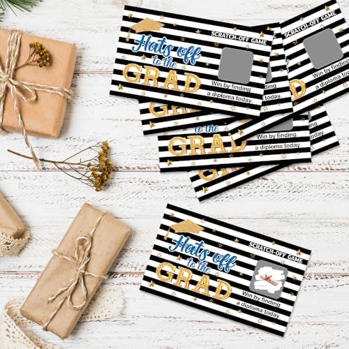 50 Pcs Hats Off to The Grad Scratch Off Cards for Graduation Party - Image 4