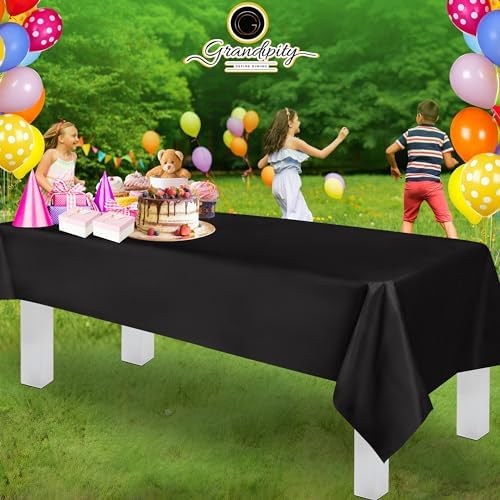 Grandipity Plastic Table Cloth Disposable 12 Pack 54” x 108” Rectangle - Image 6