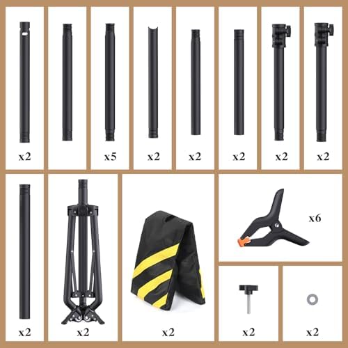 Backdrop Stand with Wheels 10x7.5Ft (WxH), Photo Backdrop Stand Easy to Move,Heavy Duty Back Drop Adjustable Stand for Parties,Banner Stand Photography and Video Studios - Image 6