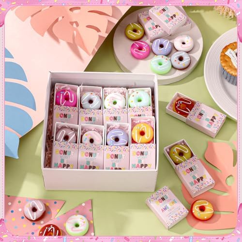 24 Sets Appreciation Gifts Donut Party Favors with Boxes - Image 5