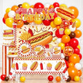 NeoRov 298 Pcs Hot Dog Party Decorations Tableware Balloon Arch Set by NeoRov%C2%AE-Let%E2%80%99sGetBirthdayHappy