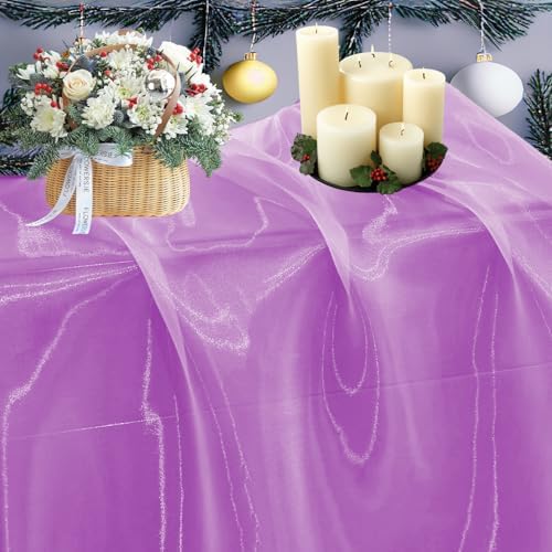 15 Yard Organza Fabric 44" Wide for Wedding Event Décor - Light Purple by MDS