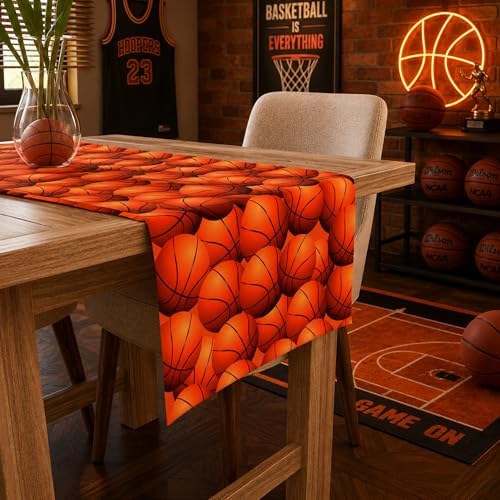 Basketball Party Decorations - Basketball Table Runner - Image 4