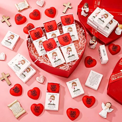36 Sets Jesus Loves You Gifts Heart Toy with Boxes - Image 5