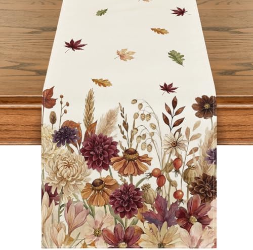 Artoid Mode 210 GSM Fall Table Runner Home Party Decor 13x72 Inch by ArtoidMode