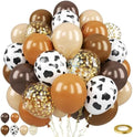 Cow Printed Balloons, 50 Pcs Brown Cow for Western Party Decorations by Paready