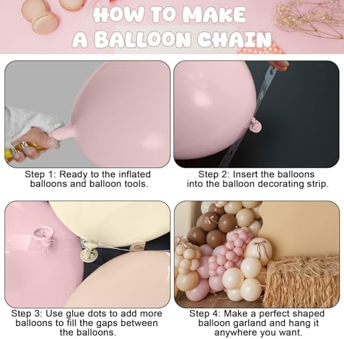 Pink Brown Balloon Arch Garland Kit, Cowgirl First Rodeo Fall Party Decor - Image 5