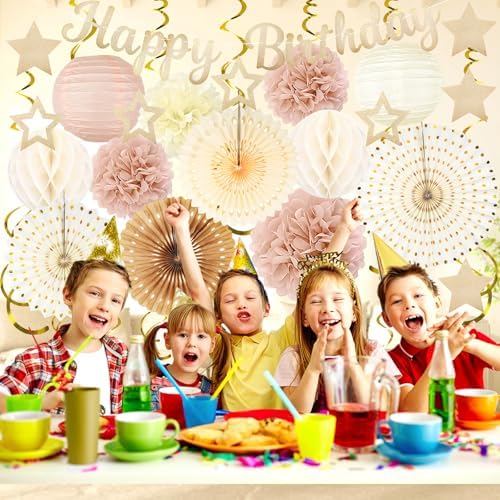 Birthday Decorations for Women, Champagne-Gold Birthday Party Decorations - Image 5