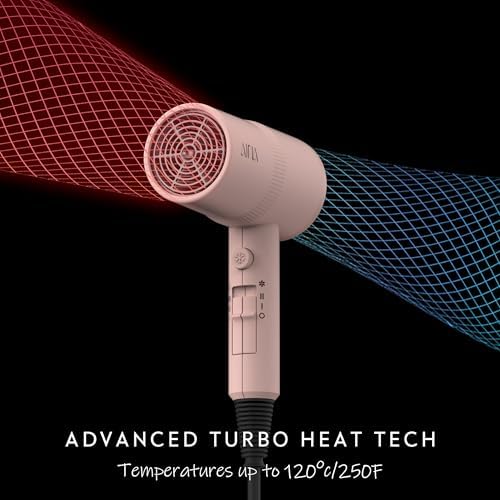 AINA Diffuser Hair Dryer Full-Featured Blow Dryer 110V/1600W(Babe Pink) - Image 4