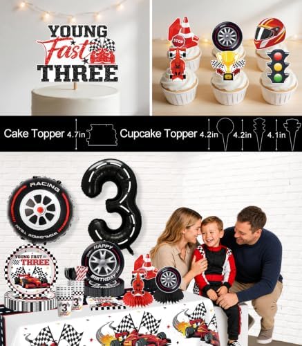 199Pcs Shifting Into 3rd Year Birthday Decorations Tableware Set, 25 Serves - Image 6