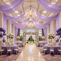 20ftx40ft Taro Purple Ceiling Curtain for Wedding Parties by PartyVillage