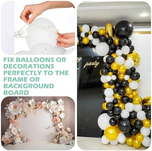 Amyhill 5 Pack 3.5 Inch Balloon Arch Clips 50 Pcs 260 Long Balloons Kit - Image 5