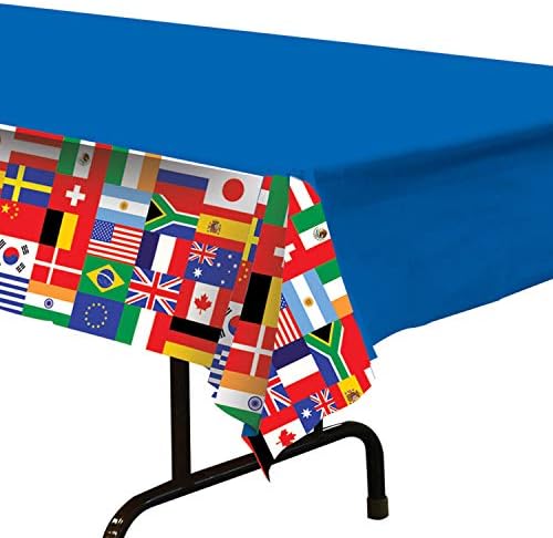 Beistle International Flag Plastic Tablecover (Pack of 2) - Image 4