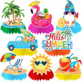 JULMELON 8PCS Summer Beach Pool Party Decorations, Honeycomb Centerpieces by JULMELON