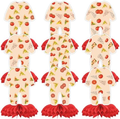 9 Pcs Special Delivery Pizza Baby Shower Party Centerpieces by EoBeCy