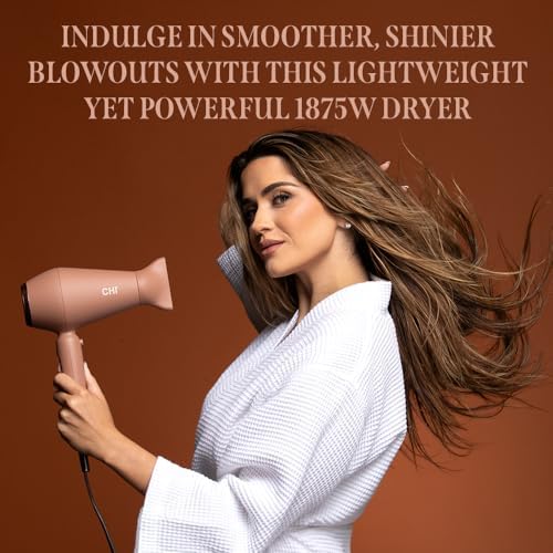 CHI 1875 Series Hair Dryer, Lightweight & Powerful Blow Dryer, Mocha - Image 4
