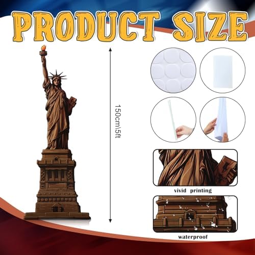 Colingmill 5 ft Statue of Liberty Cutout New York Themed Party Decoration - Image 2