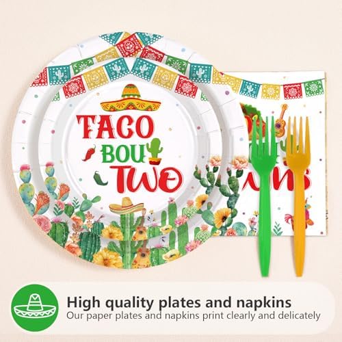 96Pcs Mexican Baby Shower Party Decorations, Serves 24 - Image 2