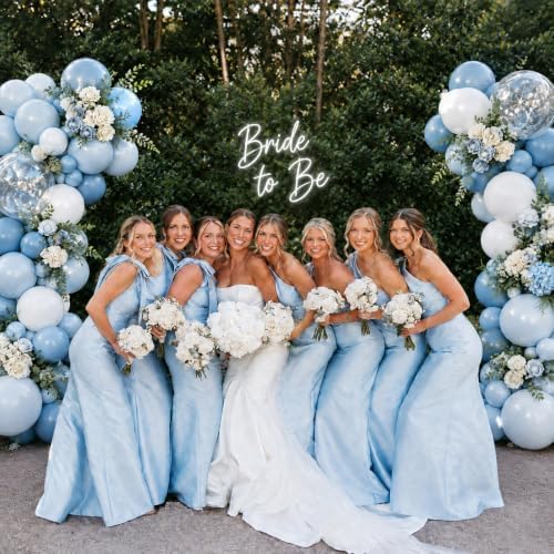Dusty Blue Balloon Arch Kit Light Blue White Balloon Garland Kit - Image 6