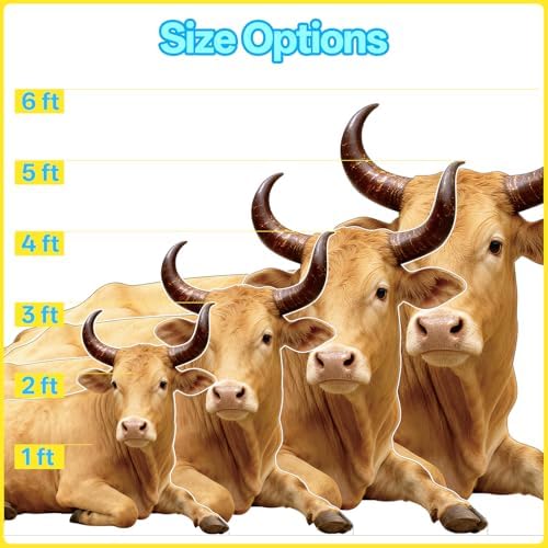 Nativity Brown Cow 4FT Life Size Cardboard Cutout, 1 PC - Image 2