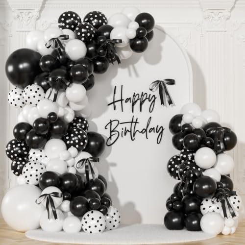 Polka Dot Balloon Arch Kit for Polka Dot Birthday Decorations by NUTTYBASH