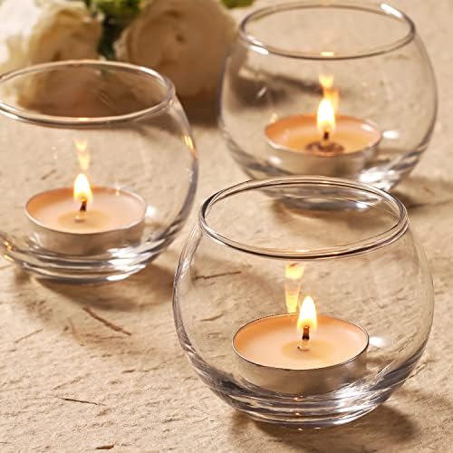Volens 24PCS Clear Votive Candle Holders for Table Centerpieces by VolensLightUpYourLife