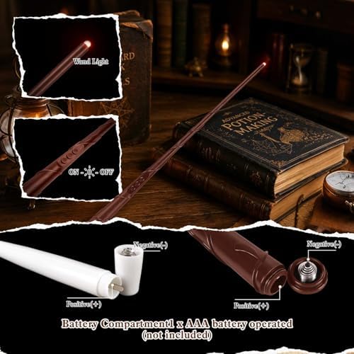12White Flameless Floating Candles with Wand Remote, Magic Hanging Candles with String, Taper Candle Flickering Flameless Light Halloween Candles for Halloween Christmas Birthday Party Decor. - Image 6