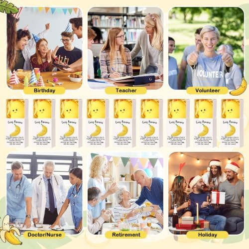 24 Sets Banana Positive Gifts Pocket Hug Party Favors - Image 6