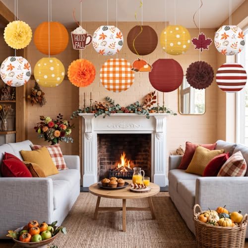 16Pcs Fall Thanksgiving Decorations for Home Party - Image 2
