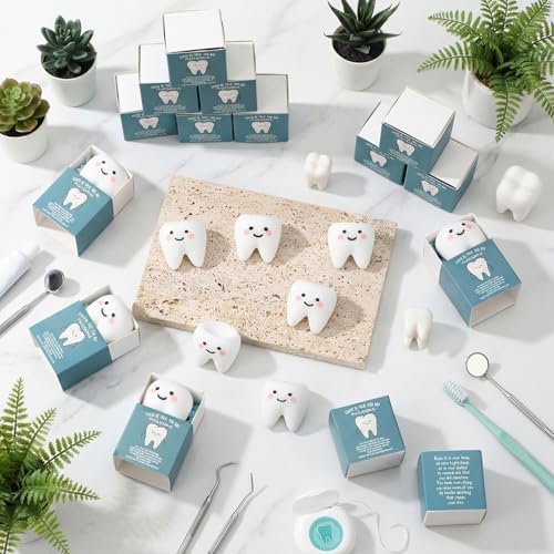 12 Sets Dental Gifts Tooth Toys with Boxes, You are Awesome Party Favors - Image 4
