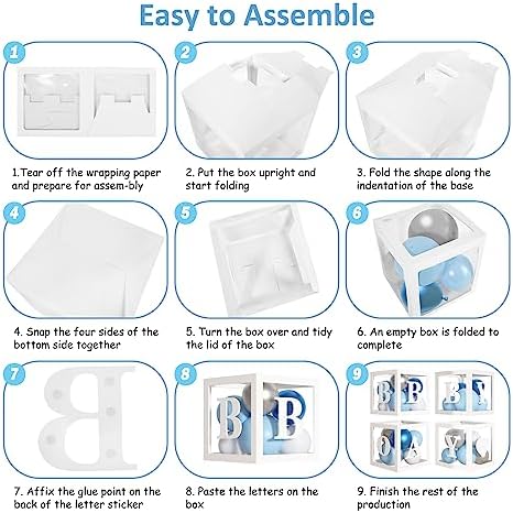 Amandir 137pcs Baby Blue Balloons Baby Shower Decorations for Boy - Image 4