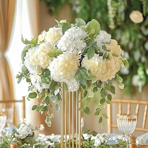Auihiay 304Pcs Hydrangea Artificial Flowers Bulk, Silk Hydrangeas Flowers - Image 4