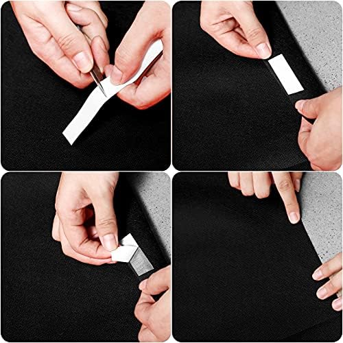 Black Carpet Runner for Wedding Party Aisle with Tape - Image 5