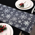 Snowkingdom 2PCS Silver Christmas Snowflake Glitter Table Runner 108 Inch by Snowkingdom