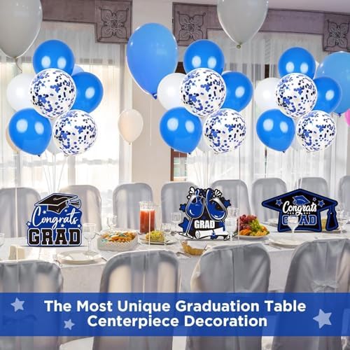 6 Sets 2026 Graduation Balloon Stand Kit for Table Decorations Class of 2026 Congrats Grad Table Centerpiece Grad Prom Themed Decoration for Grad School College Ceremonies Party Supplies - Image 2