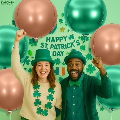 KatchOn Green and Brown Foil Balloons 22 Inch, Pack of 6 - Image 4