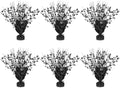 6 Pack Metallic Foil Spary Centerpieces for Tables, Black Centerpieces for Tables Decorations, Star Brust Table Centerpieces for Birthday Graduation Wedding Baby Shower Party by Unknown