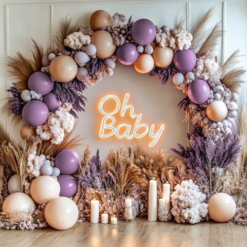 PartyWoo Dusty Purple Balloons 50pcs Lavender Lilac Dark Royal Purple Boho - Image 5